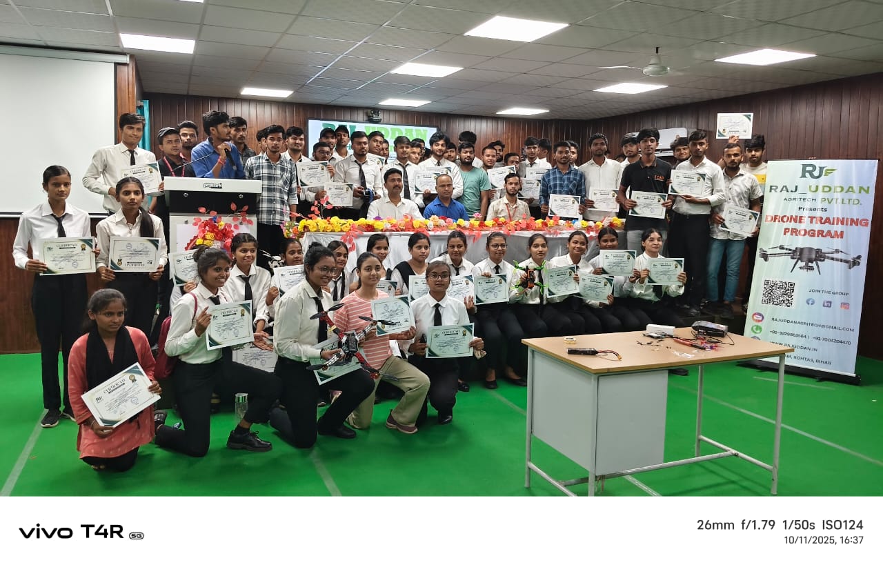 Drone training session at SCES Supaul